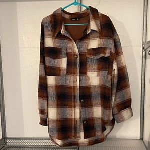Alistair Oversized Plaid Shacket size M